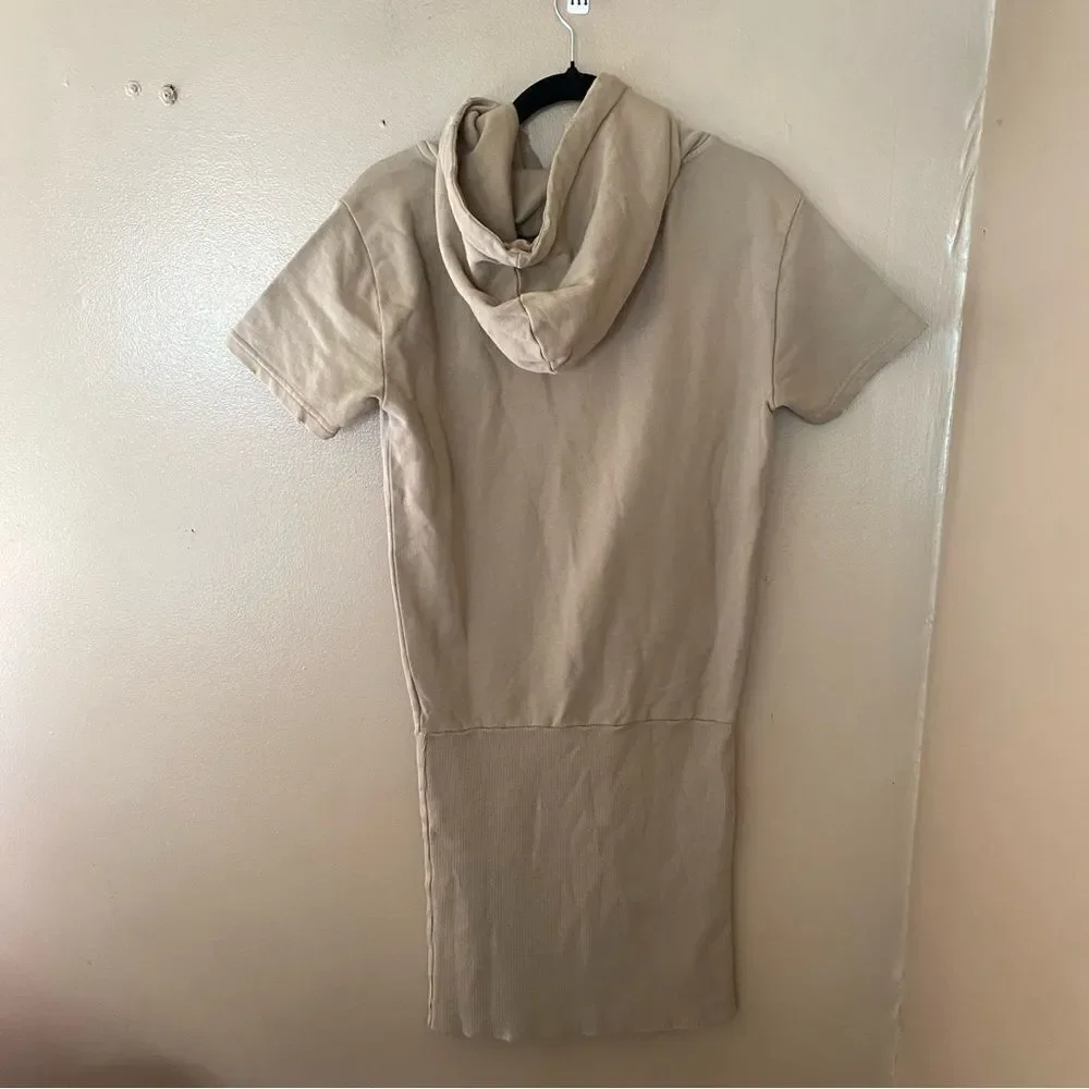 SER.O.YA Rory dress tan hooded mini tunic hoodie Revolve NWOT Sz S